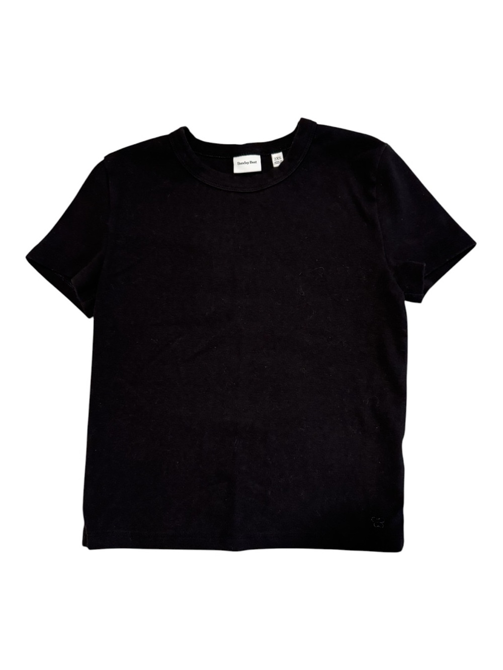 Sunday Best by ARITZIA Black Short Sleeve Crewneck Tee